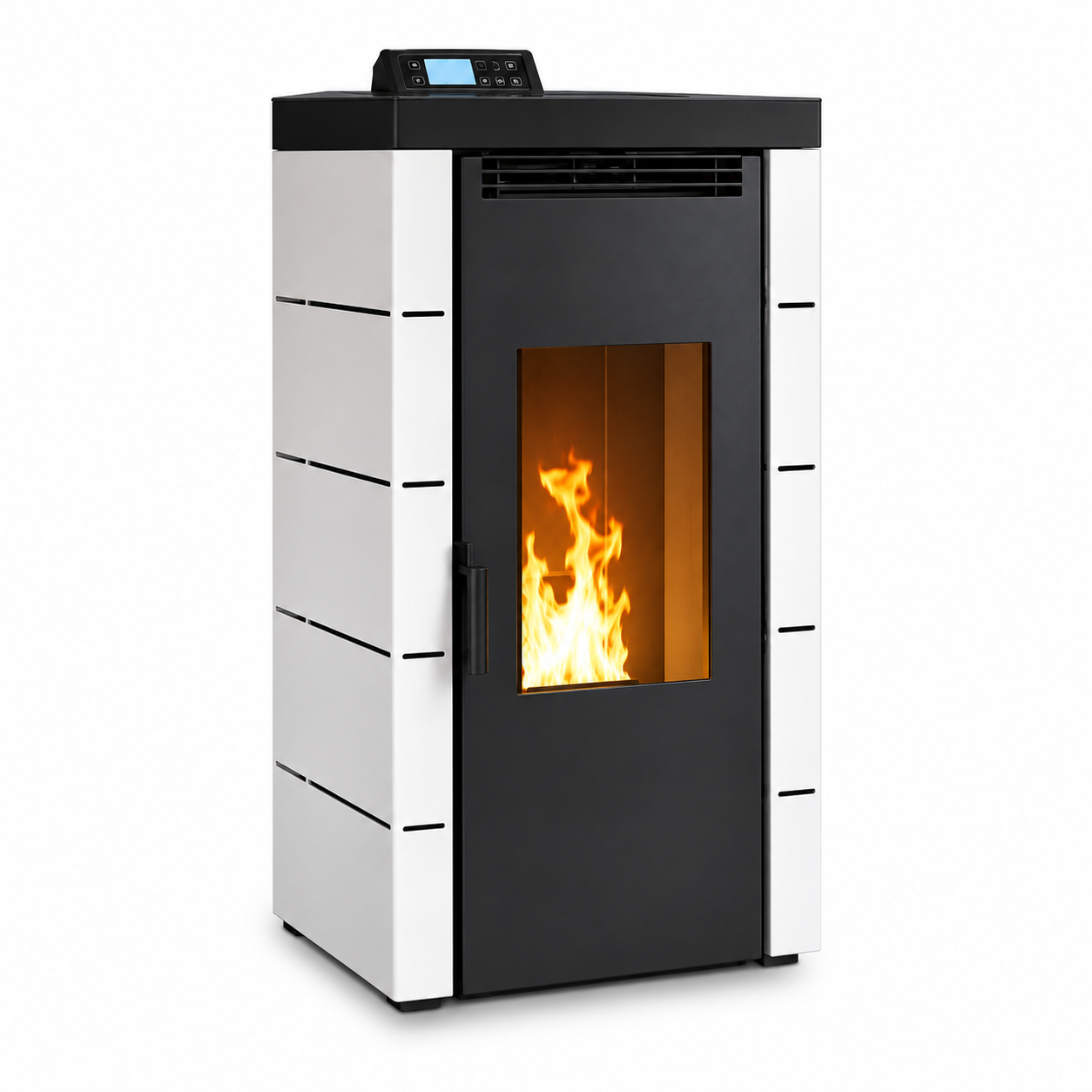 Estufa de Pellets BP-100 – Aire Frontal y Calefacción Eficiente