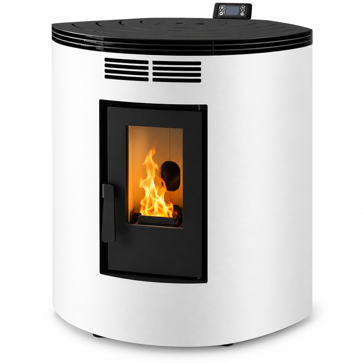 Estufa de Pellets FM BP-100 R 9 kW – Modelo de Rincón con Aire Frontal