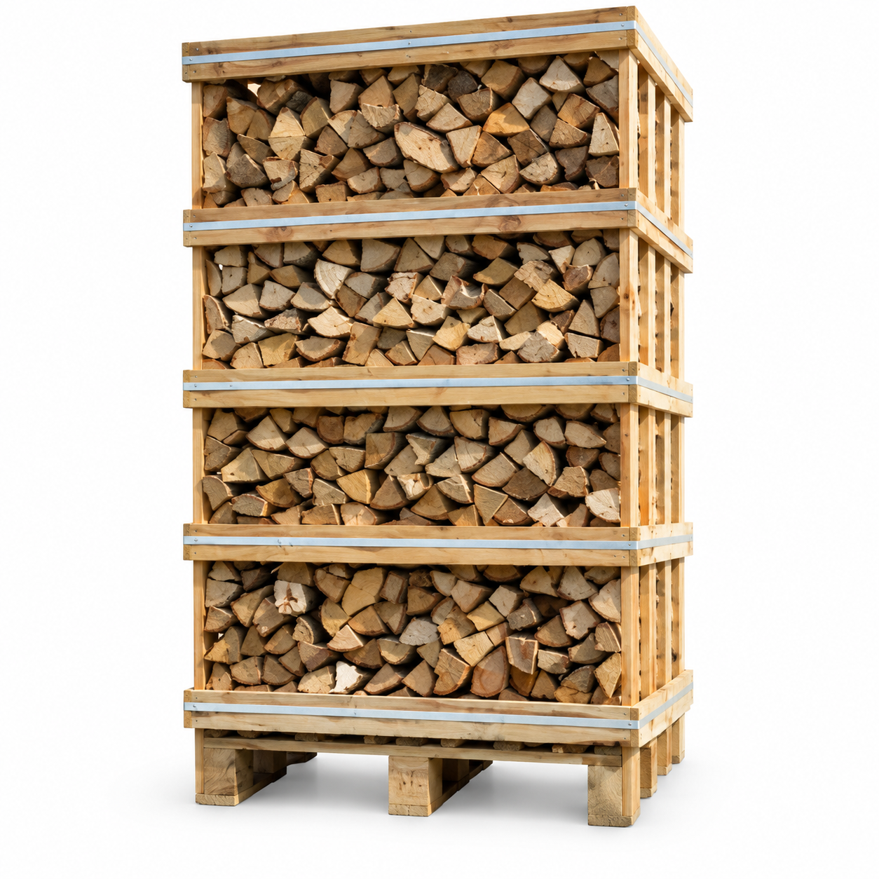 Leña de Tilo Ultra Seca – Caja de 2 m³ para Chimeneas y Estufas