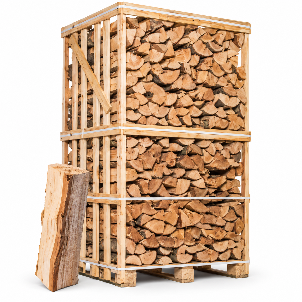 Leña Seca Premium en Troncos de 30 cm – Lista para Chimeneas y Estufas